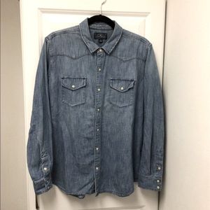 Lucky Brand Blue Button Down Shirt